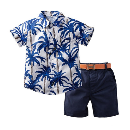 Palms Shirt+Shorts Set