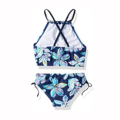 Flower Print Tankini Swimsuit