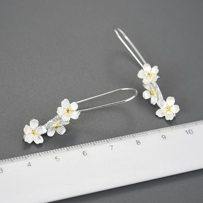Forget-me-not Flower Drop Earrings
