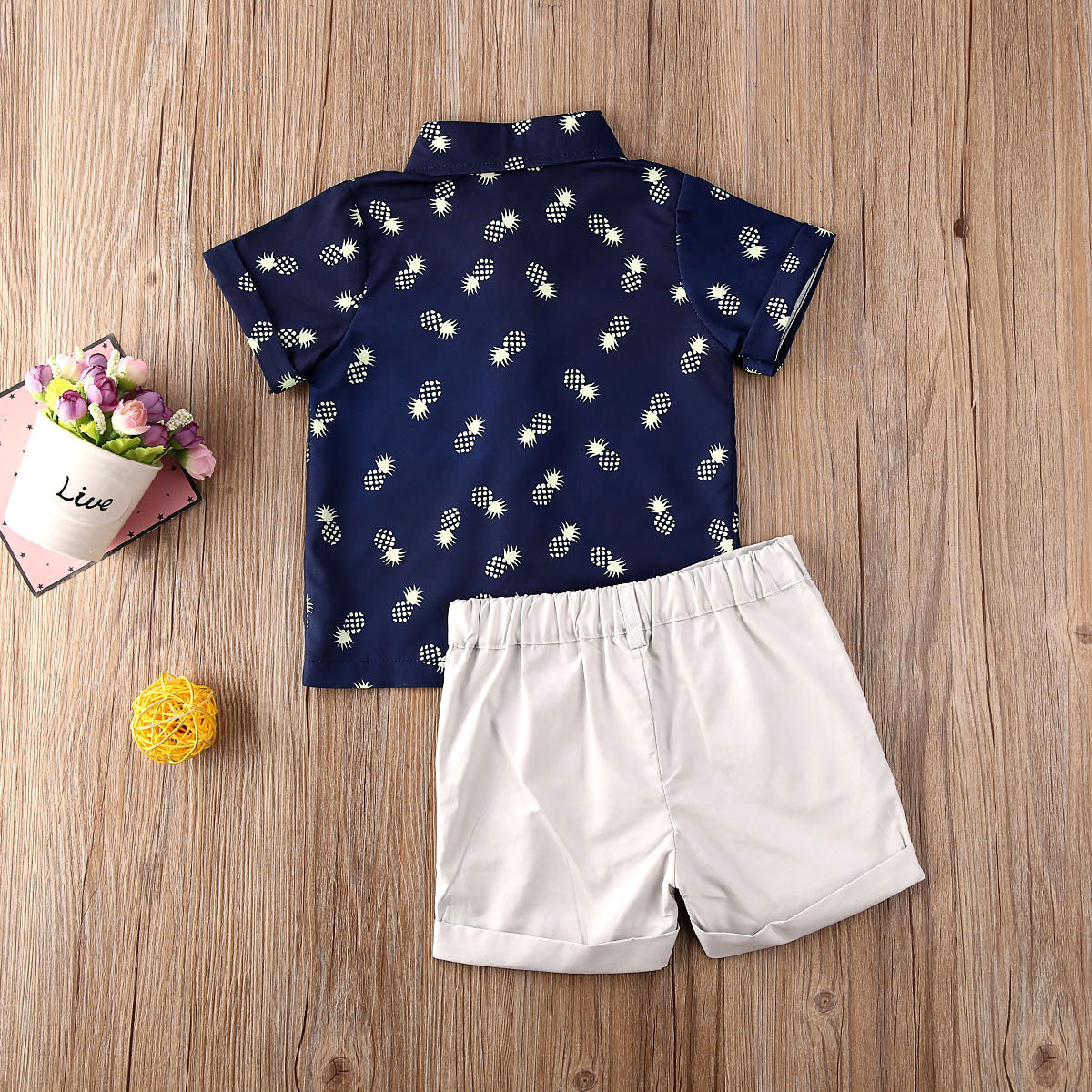 Pineapple Shirt+Shorts Set