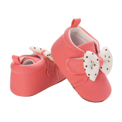 Polka Dot Bow Baby Shoes