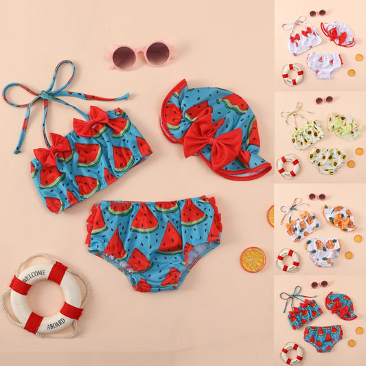 Baby Two Piece Swimsuit & Hat