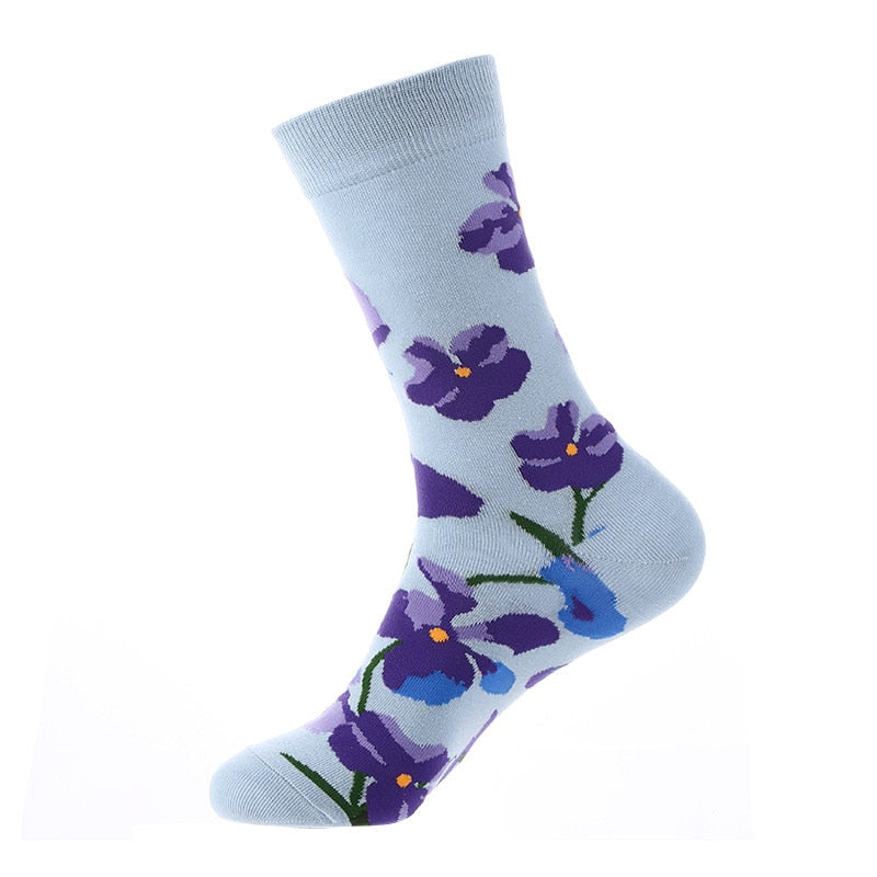 Floral Print Socks