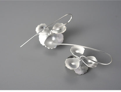 Elegant Flower Drop Earrings