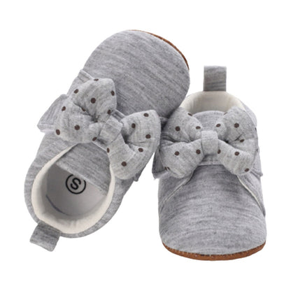 Polka Dot Bow Baby Shoes