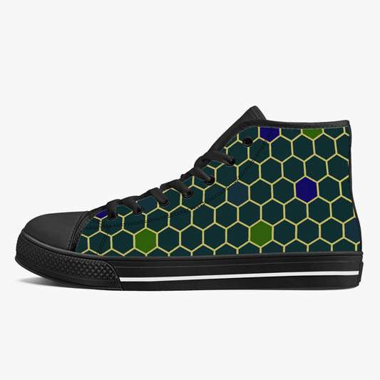 Hip to the Hive High-Top Canvas Shoes - Green