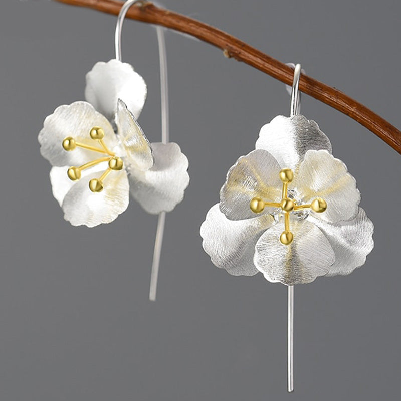 Elegant Flower Drop Earrings