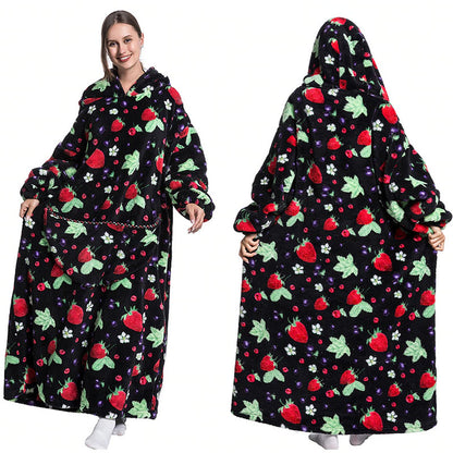 Blanket Hoodie - Berry