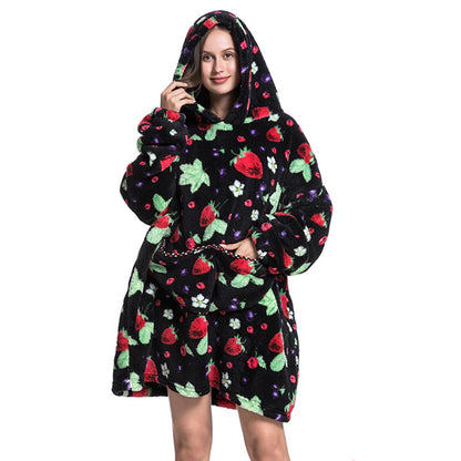 Blanket Hoodie - Berry