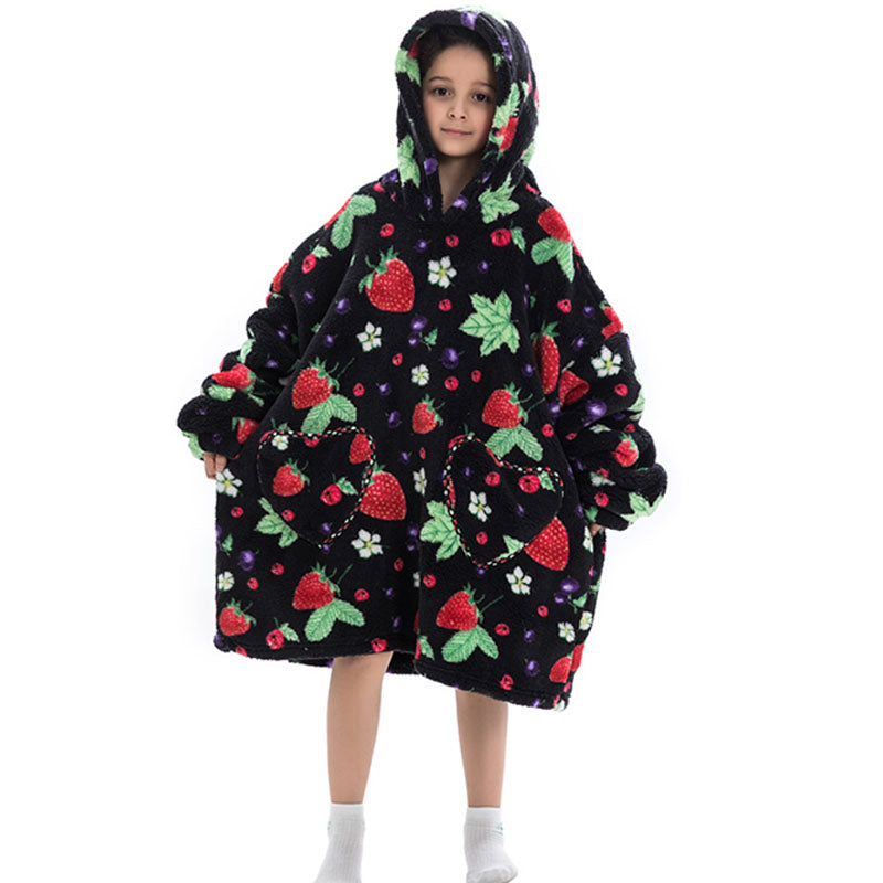 Blanket Hoodie - Berry