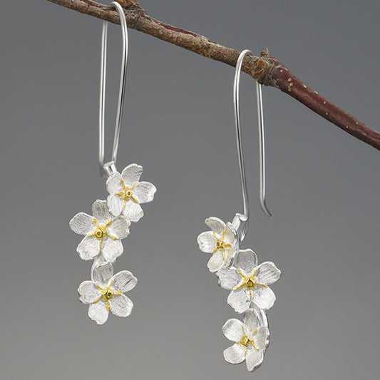 Forget-me-not Flower Drop Earrings