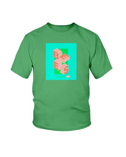 Kids irish green tshirt with bees please graphic design