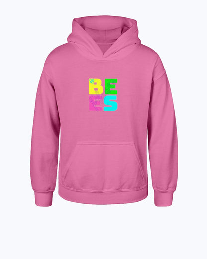 youth sizedsafety pink pullover hoodie with bees please 4 color deisgn