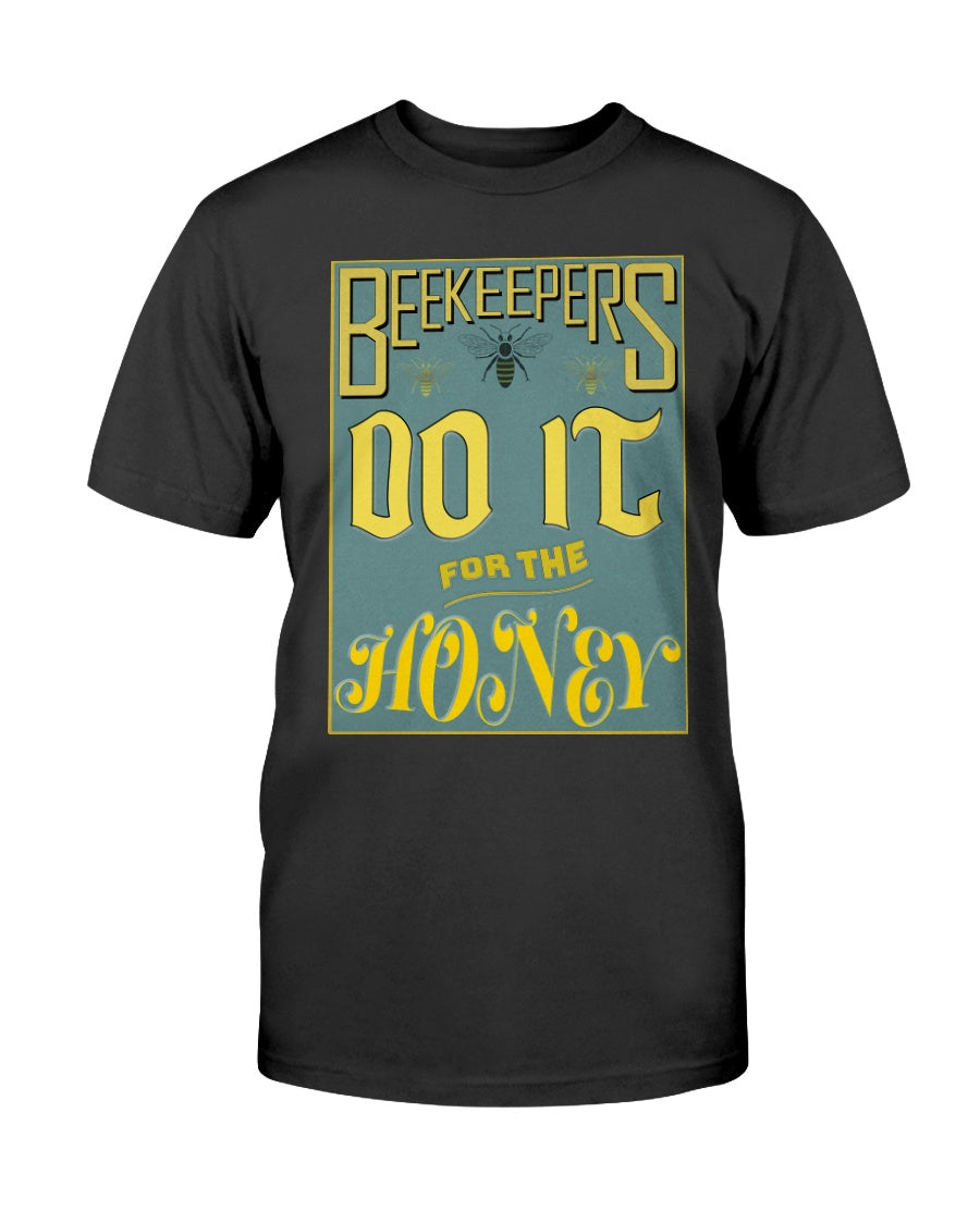 Black short sleeve tshirt with beekeepers design